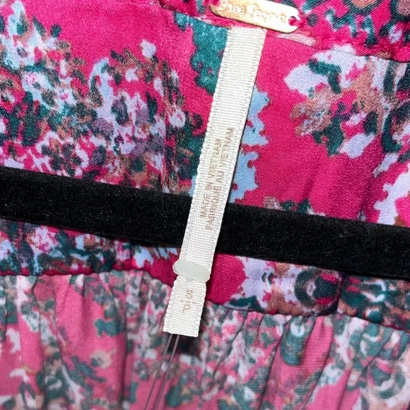 Free People Run Free Blouse in Pink Combo, NWOT - Picture 5 of 7